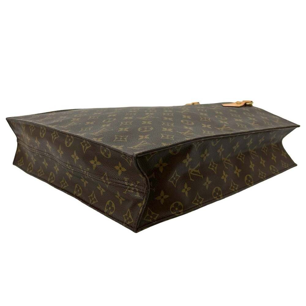 LOUIS VUITTON Authentic Brown Monogram Leather Tote Bag - Picture 8 of 10